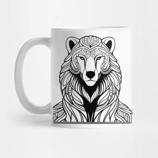 DECORATED  BEAR WOLF LION COMBINATION Mug